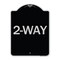 Signmission Designer Series Sign-2-Way, Black & Silver Heavy-Gauge Aluminum Sign, 24" x 18", BS-1824-24495 A-DES-BS-1824-24495 - alternate 1